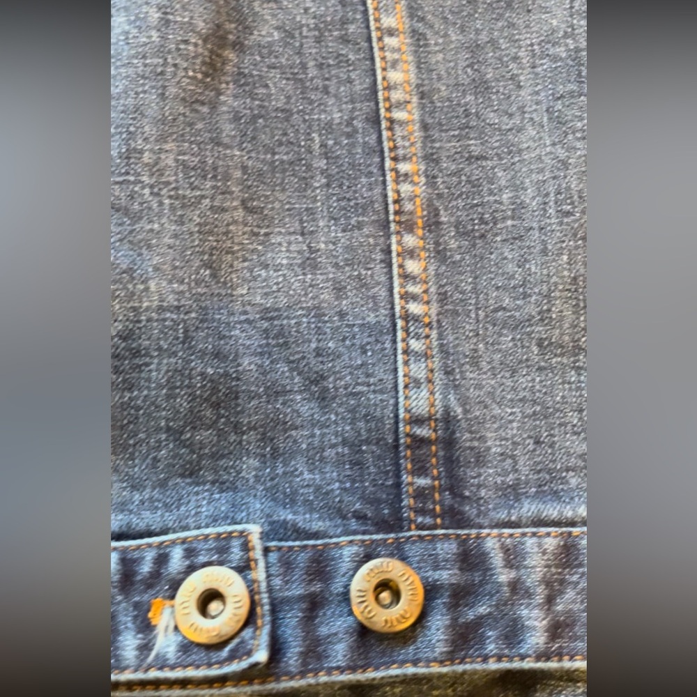 Miu Miu Cropped Stretch Denim Jacket - Size 36 - Picture 12 of 17